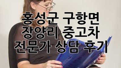 홍성군 구항면 장양리 중고차 전문가 상담 후기